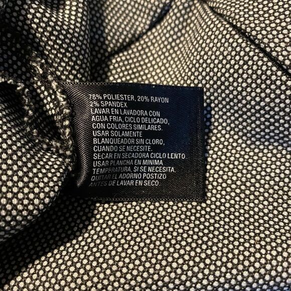 Houndstooth Skirt Black & White Midi Work Office Plus Size 16 - Picture 5 of 7